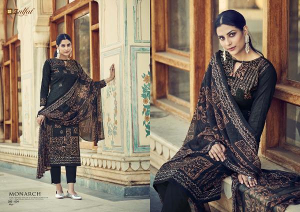 Zulfat Monarch Designer Embroidery Festive Dress Materials